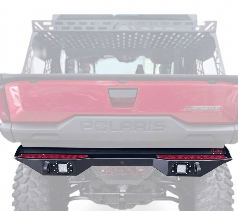 Polaris Ranger 1500XD Rear Bumper by AJK Offroad Close View