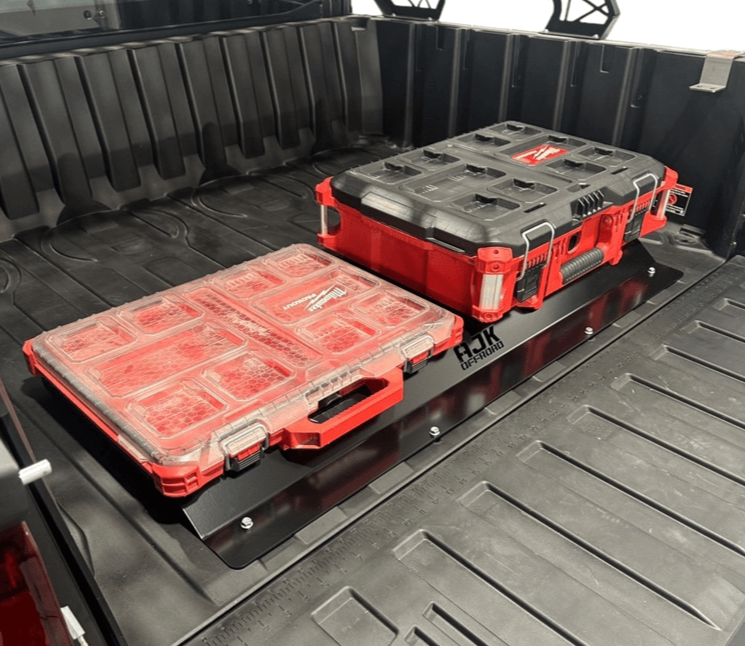 Polaris Ranger 1500XD Rear Packout Mount Installed with Two Kits Left View