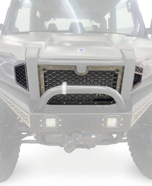 Polaris Xpedition Grill by AJK Offroad Installed in Heavy Metal