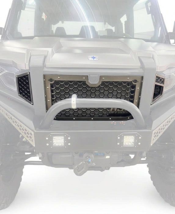 Polaris Xpedition Grill by AJK Offroad Installed in Heavy Metal