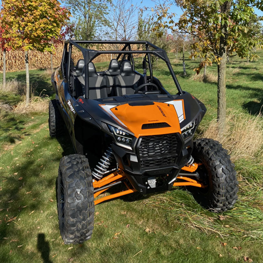 Kawasaki utv in woods