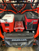 Honda Talon Milwaukee Packout Mount 1.5 by AJK Offroad with a cooler, kit, and another cooler