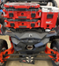 Can-Am X3 Milwaukee Packout Mount 1.5 by AJK Offroad Close Up of 3 Kits and Cooler