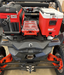 Can-Am X3 Milwaukee Packout Mount 1.5  by AJK Offroad Installed on Vehicles with 2 Kits and Cooler