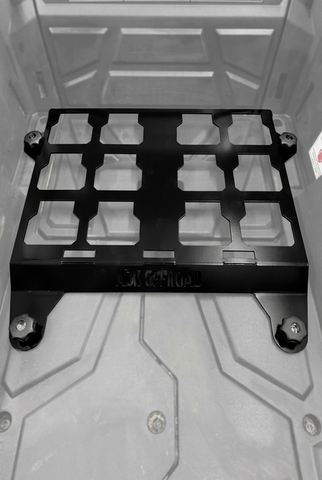 POLARIS RZR Packout Mount Short by AJK Offroad Installed with no packs
