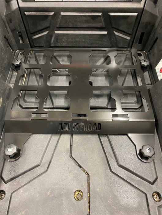 POLARIS RZR Packout Mount Short by AJK Offroad Installed with no packs