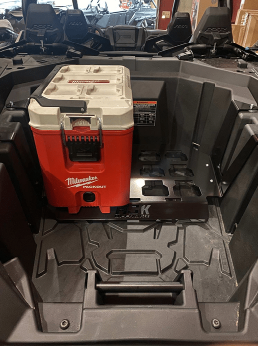 Polaris RZR PRO XP / Turbo R Packout Mount by AJK Offroad with Cooler on Left Side