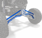 Polaris Pro R / Turbo R High Clearance Radius Rods by AJK Offroad in Blue Left Angle in Sand Dunes