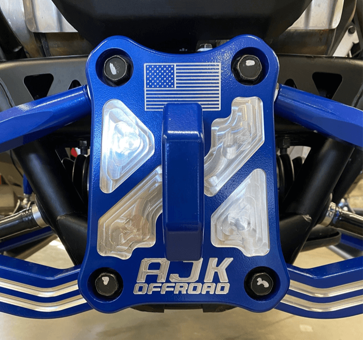 Polaris Pro R/Turbo R Billet Radius Rod/Pull Plate | AJK Offroad