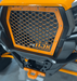 Kawasaki KRX Front Grill by AJK Offroad in Orange Front Side View