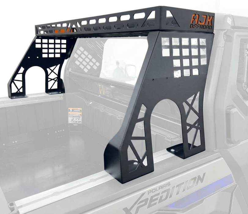 Polaris Xpedition Headache Rack 1/2 Rack  by AJK Offroad Right Side Close Up