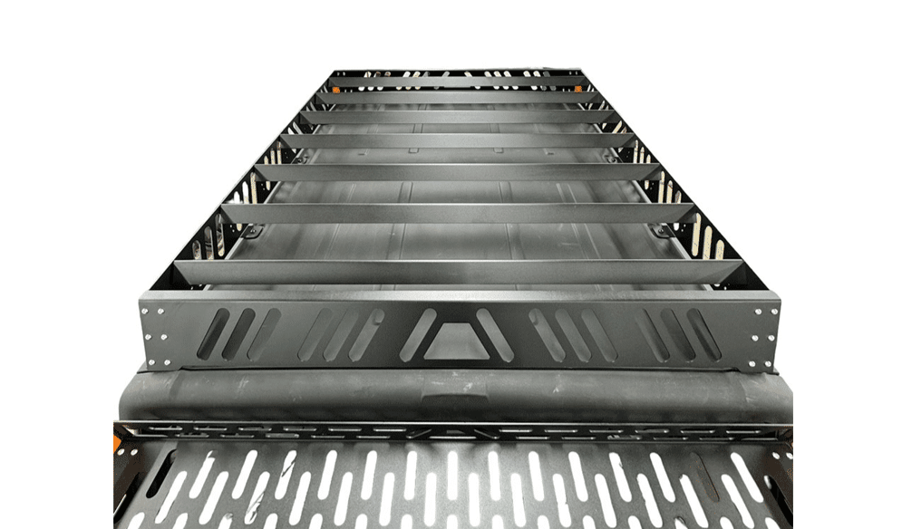 Polaris Xpedition Roof Rack by AJK Offroad Back Top Down Angle View