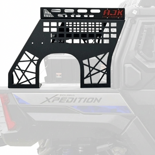 Polaris Xpedition Headache Rack 3/4 Rack  by AJK Offroad Side View with no Accessories