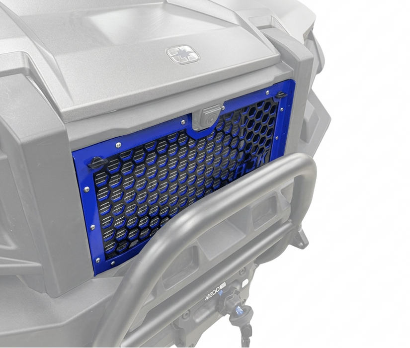 Polaris Xpedition Grill by AJK Offroad in Blue Installed