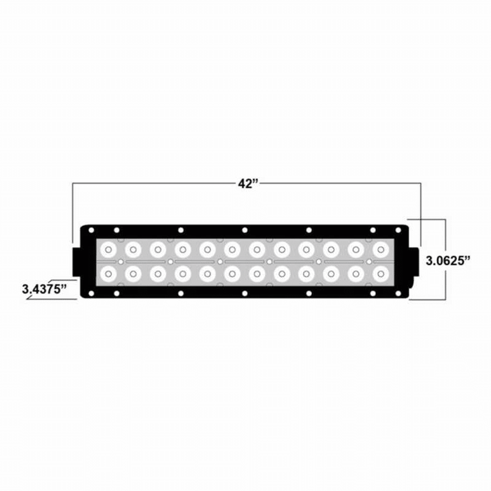 Dual Row 42" Light Bar  AJK Offroad   