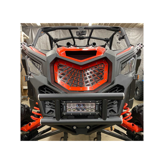 Can-Am X3 Front Bumper  AJK Offroad Smooth Black Center Bar 