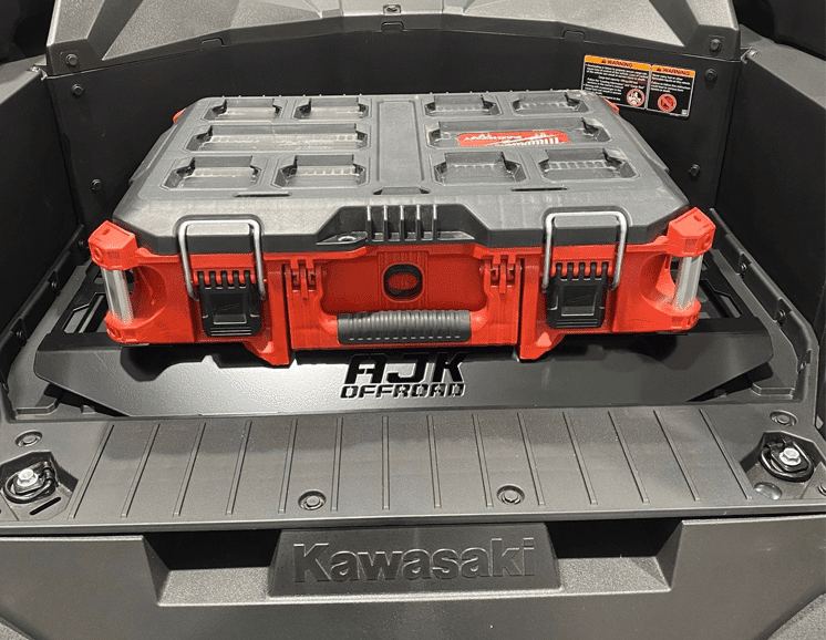 Kawasaki KRX Packout Mount 1.5 by AJK Offroad with one large kit installed only