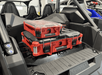Kawasaki KRX Packout Mount - Subwoofer Compatible by AJK Offroad with large kit and smaller kit stacked on top   