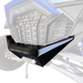 Polaris Pro R Front Bumper Powder Black Right Super Close Up View by AJK Offroad