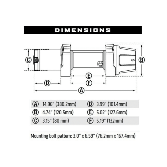 Warn VRX 4500 LBS Winch  AJK Offroad   