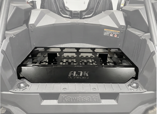 Kawasaki KRX Packout Mount - Subwoofer Compatible by AJK Offroad Installed with no Kits